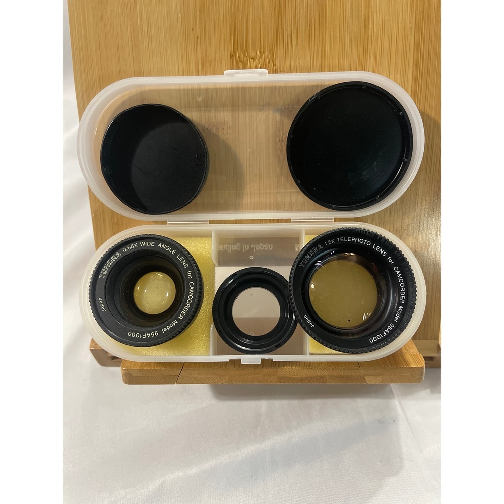 Tundra 0.65x Wide Angle & 1.5x Telephoto Camcorder Lens Set Model 95AF1000 Japan